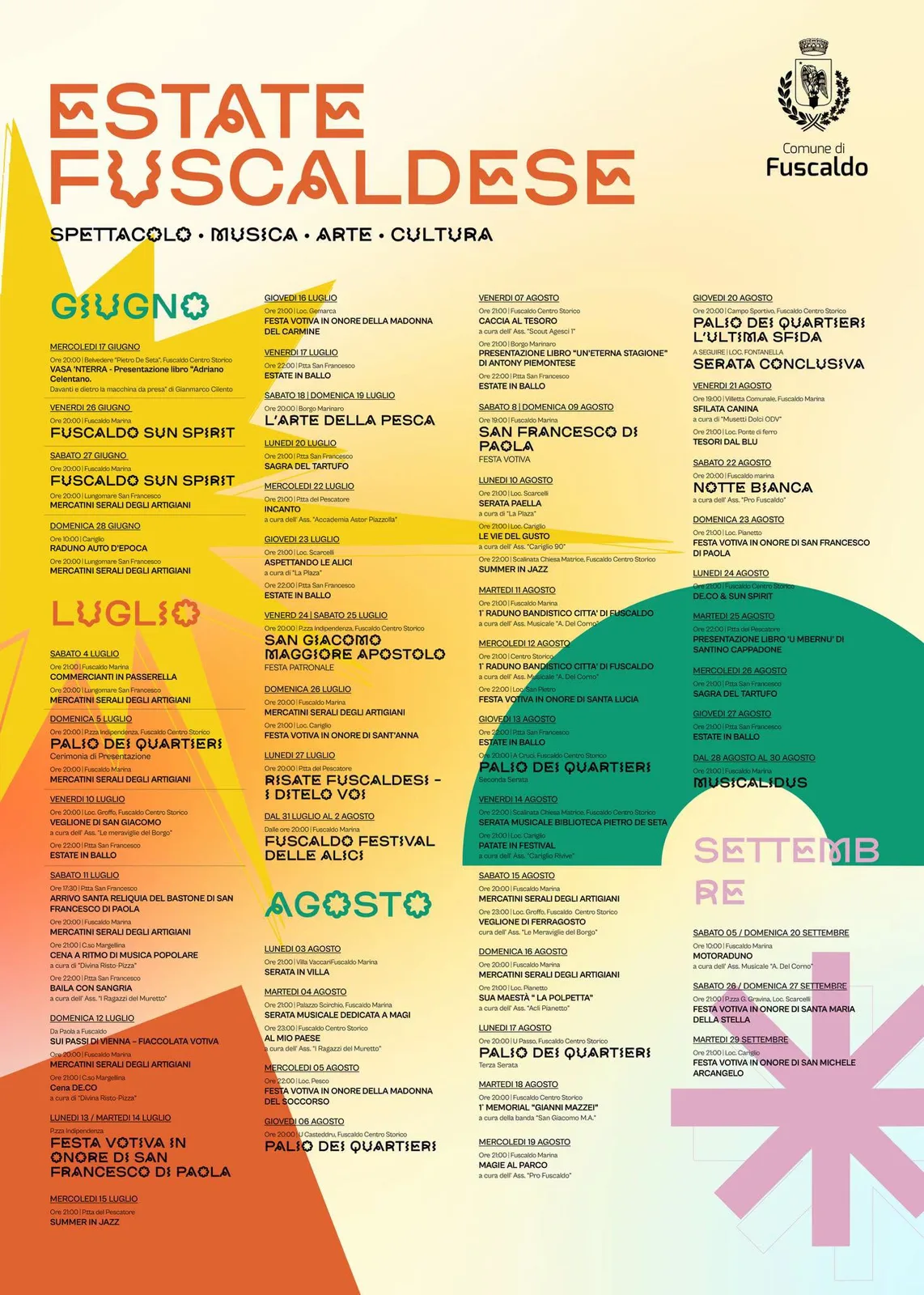 Locandina Summer in Jazz 2026 a Fuscaldo (Cosenza)