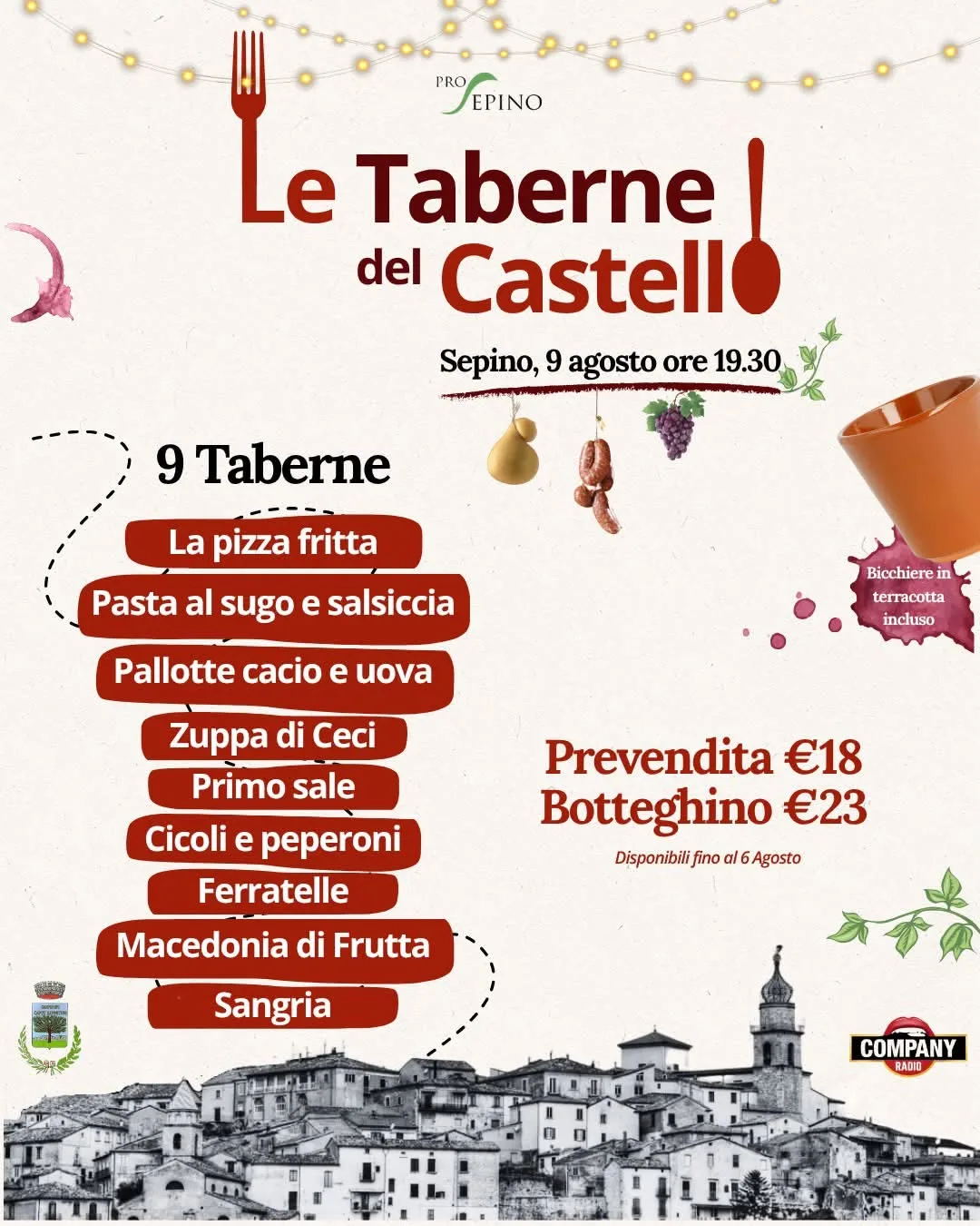 Locandina Le Taberne del Castello 2026 a Sepino (Campobasso)