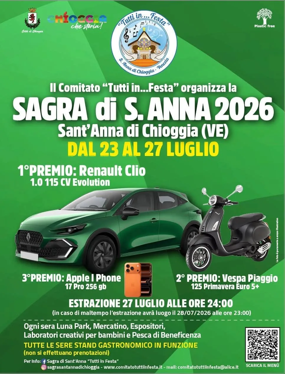Locandina Sagra di S. Anna 2026 a Sant'Anna di Chioggia a Chioggia (Venezia)