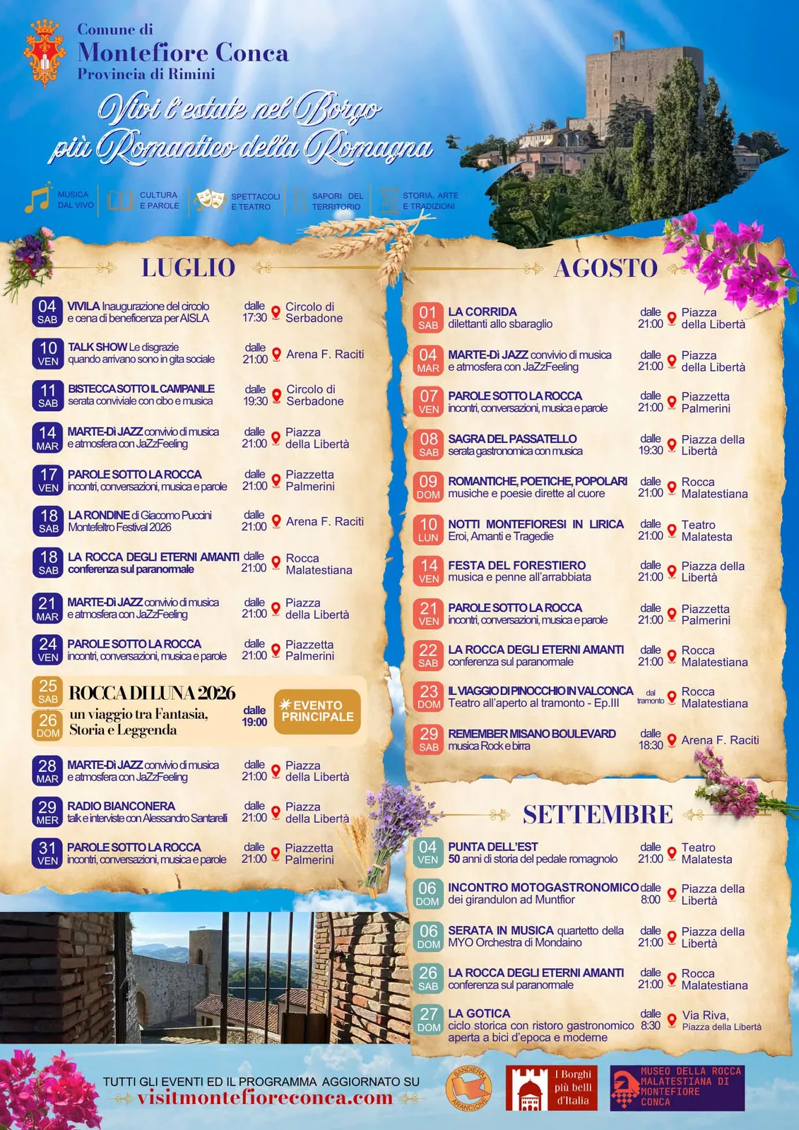 Locandina Il Viaggio di Pinocchio in Valconca — Ep. III 2026 a Montefiore Conca (Rimini)
