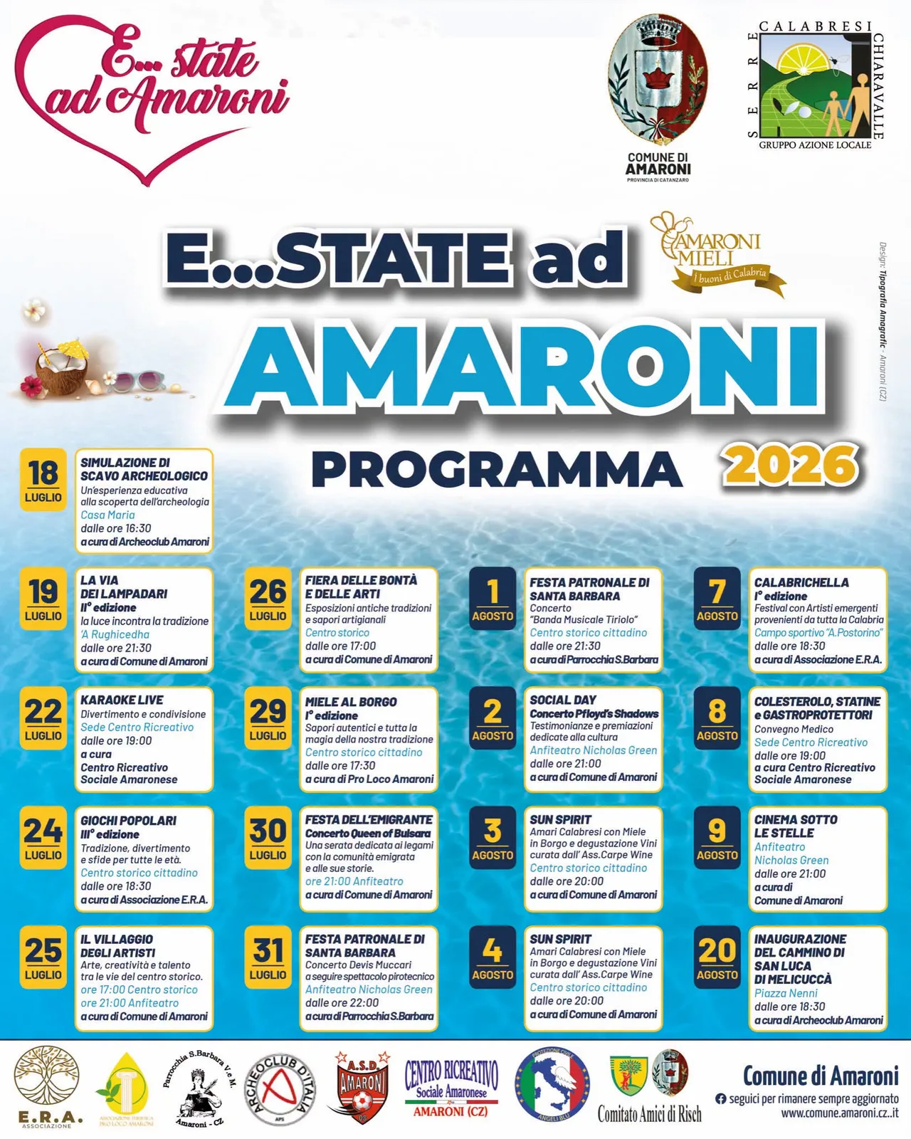 Locandina Miele al Borgo 2026 a Amaroni (Catanzaro)