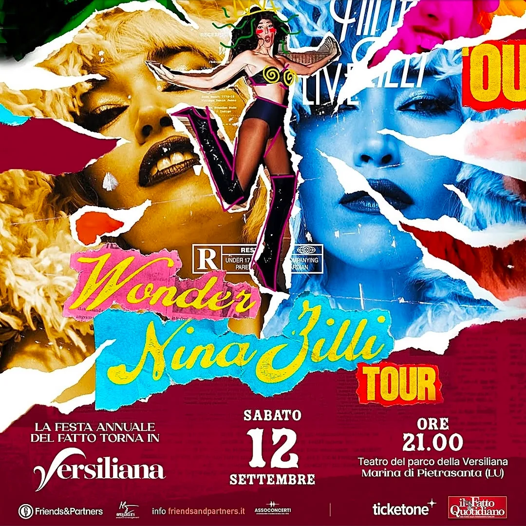 Locandina Wonder Nina Zilli Tour 2026 a Pietrasanta (Lucca)