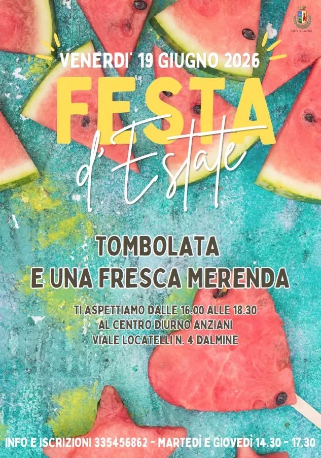Locandina Festa d'Estate 2026 a Dalmine (Bergamo)