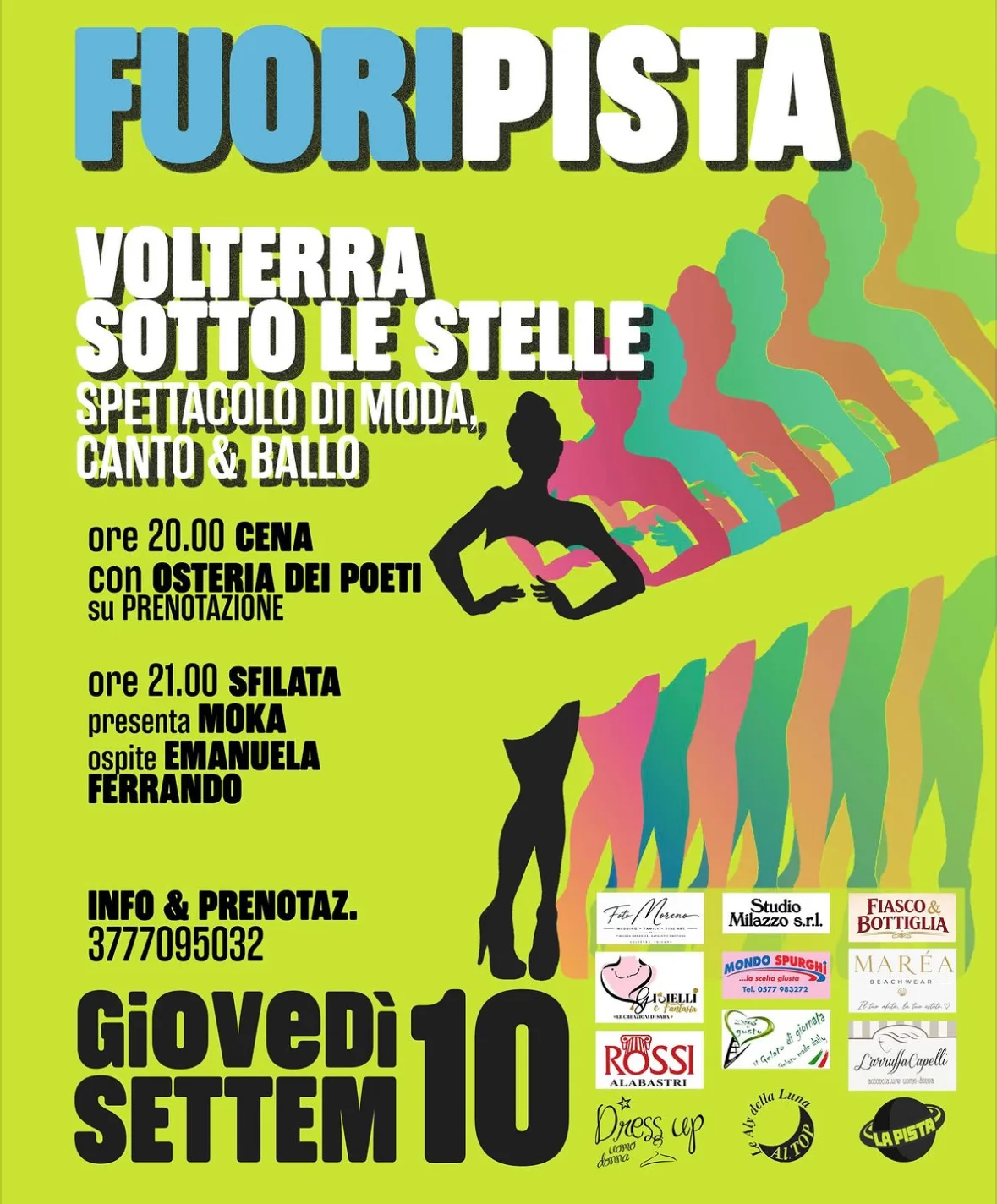 Locandina Fuoripista Volterra sotto le stelle 2026 a Volterra (Pisa)
