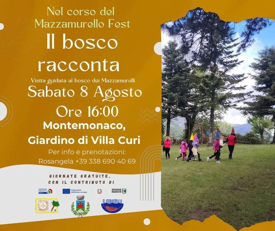 Locandina Mazzamurello Fest 2026 - Il bosco racconta a Montemonaco (Ascoli piceno)
