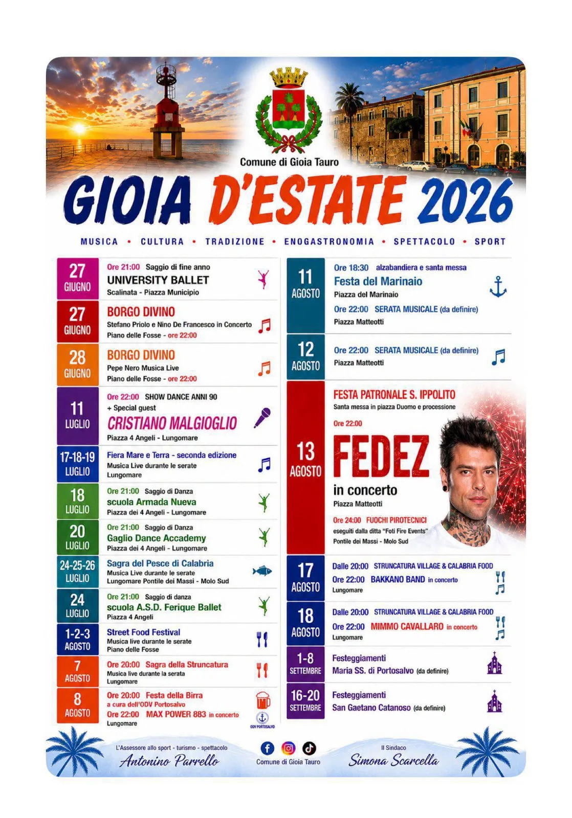 Locandina Street Food Festival 2026 a Gioia Tauro (Reggio calabria)