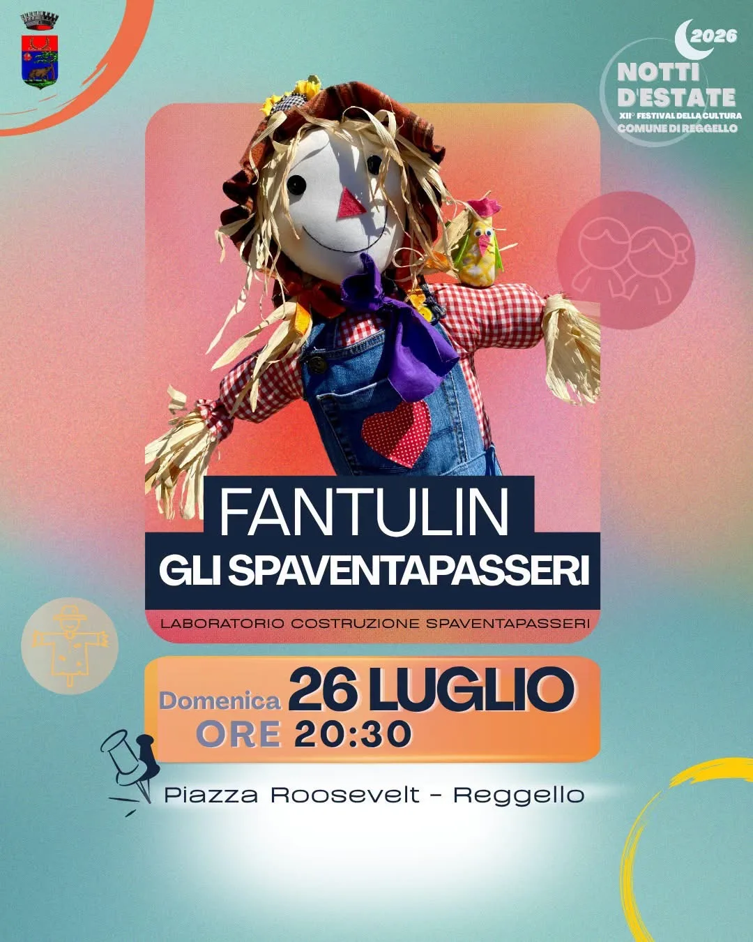 Locandina XII Festival della Cultura Fantulin Gli Spaventapasseri 2026 a Reggello (Firenze)