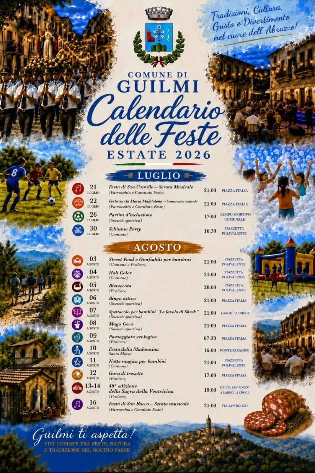 Locandina Bisteccata 2026 a Guilmi (Chieti)