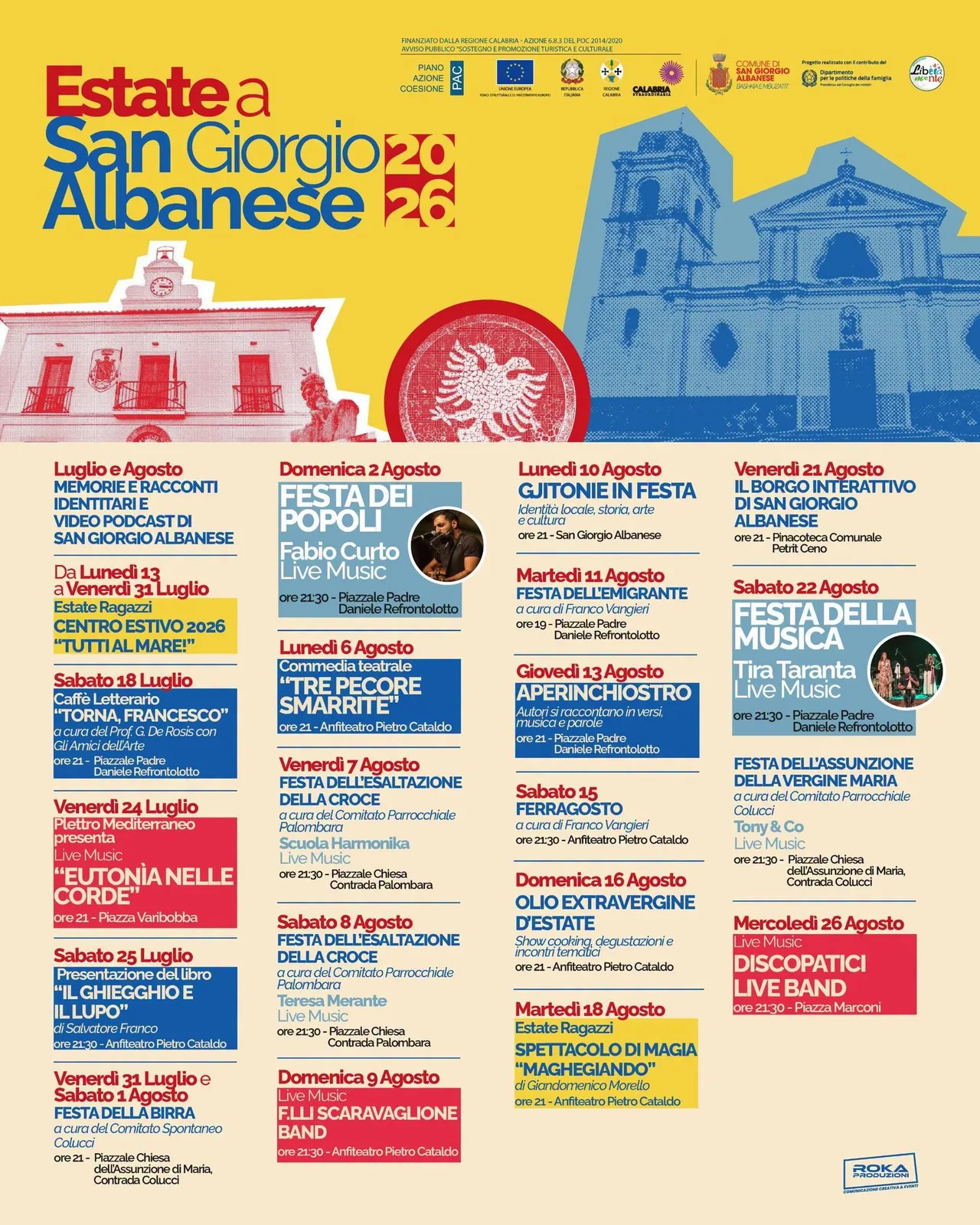 Locandina Festa dell'Esaltazione della Croce 2026 (Palombara) — Teresa a San Giorgio Albanese (Cosenza)