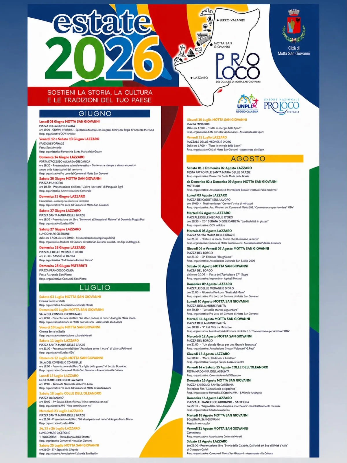 Locandina Tutte le energie dello Sport — Motta 2026 a Motta San Giovanni (Reggio calabria)