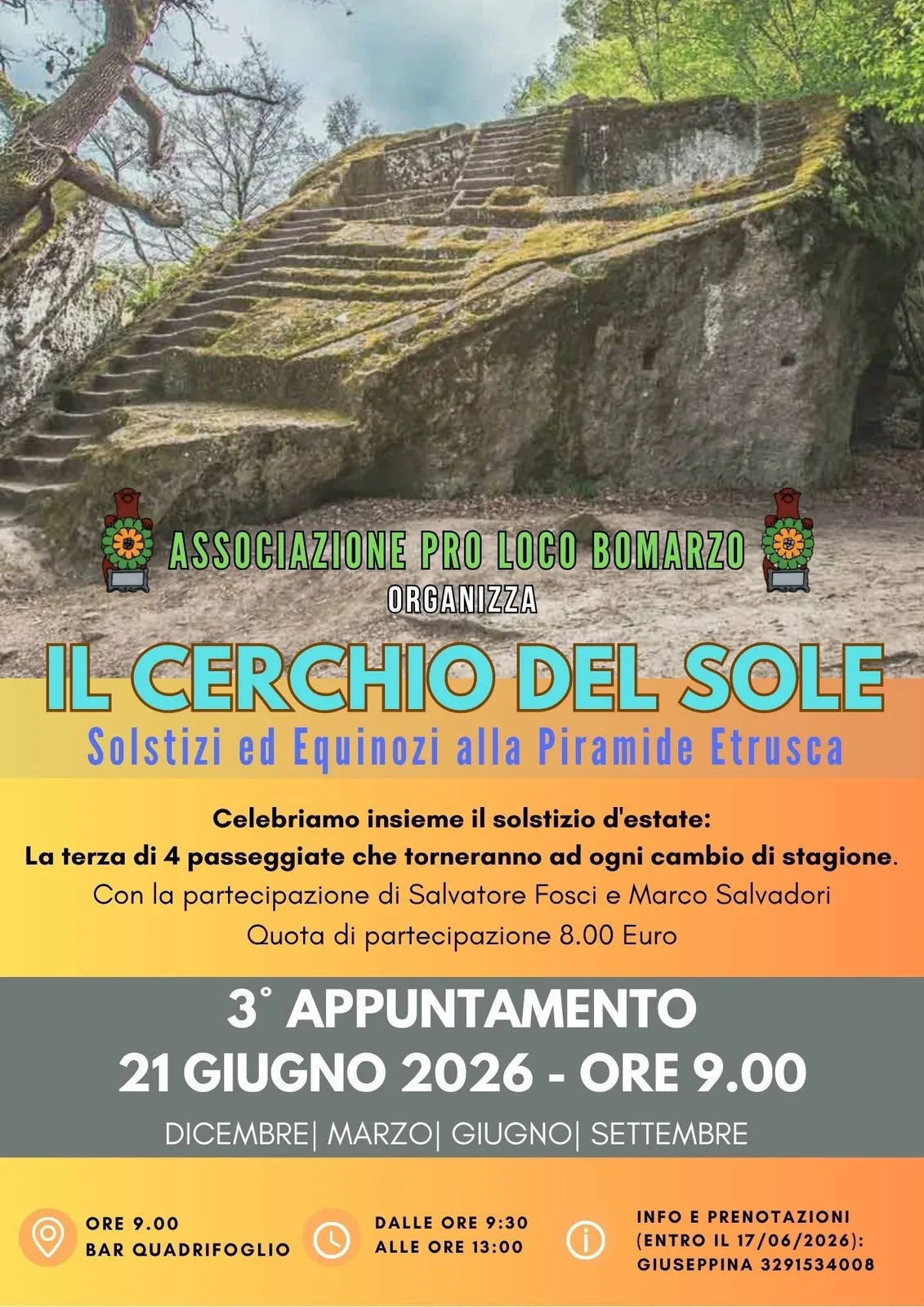 Locandina Il Cerchio del Sole 2026 a Bomarzo (Viterbo)