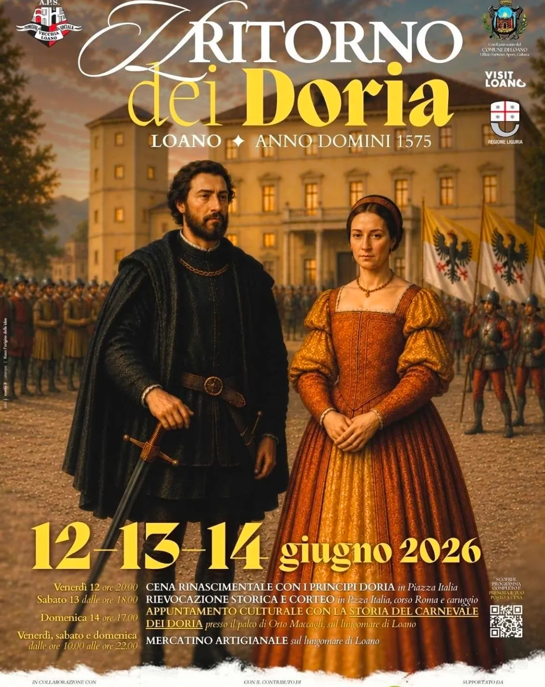 Locandina Ritorno dei Doria 2026 a Loano (Savona)