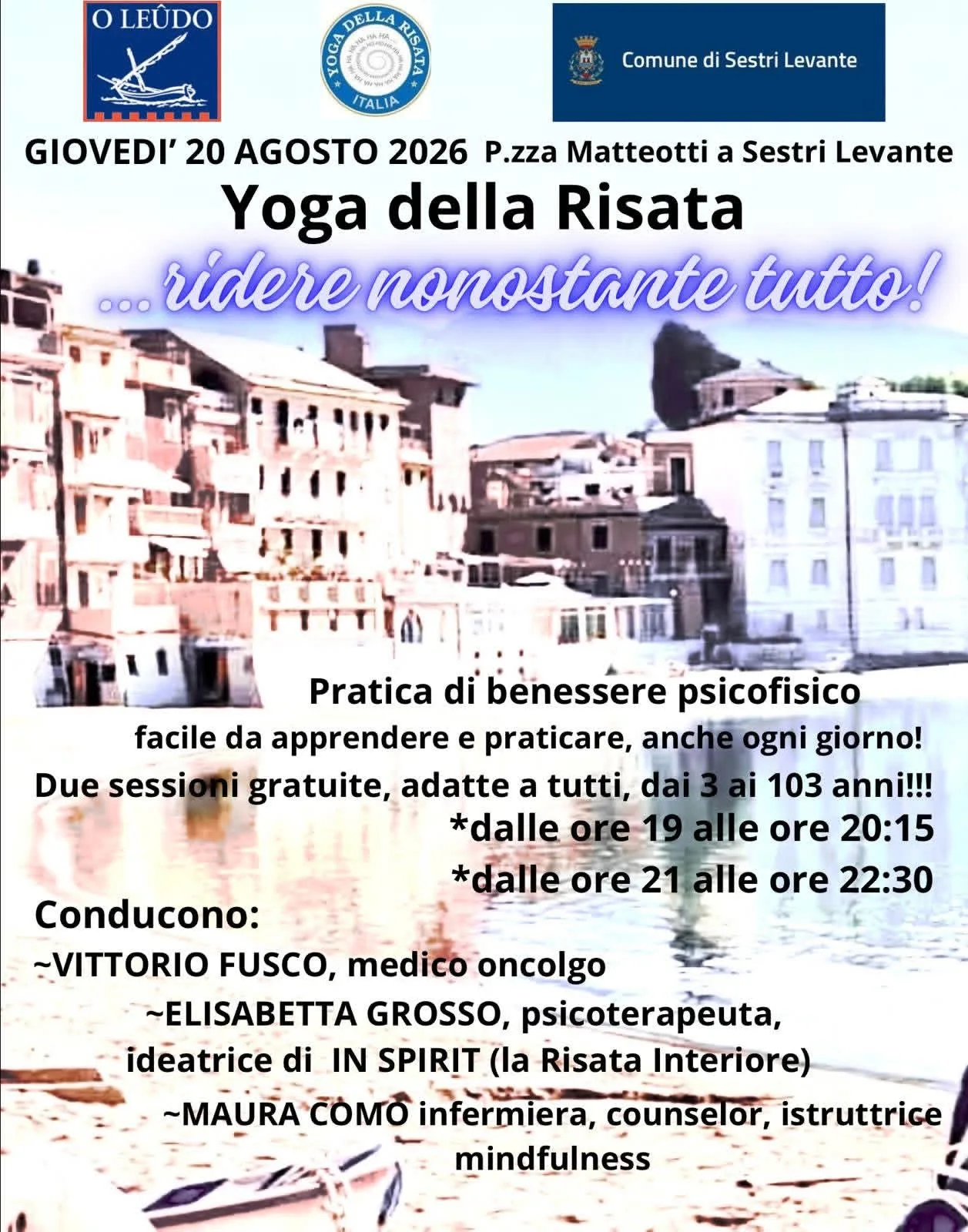 Locandina Yoga della Risata 2026 a Sestri Levante a Sestri Levante (Genova)