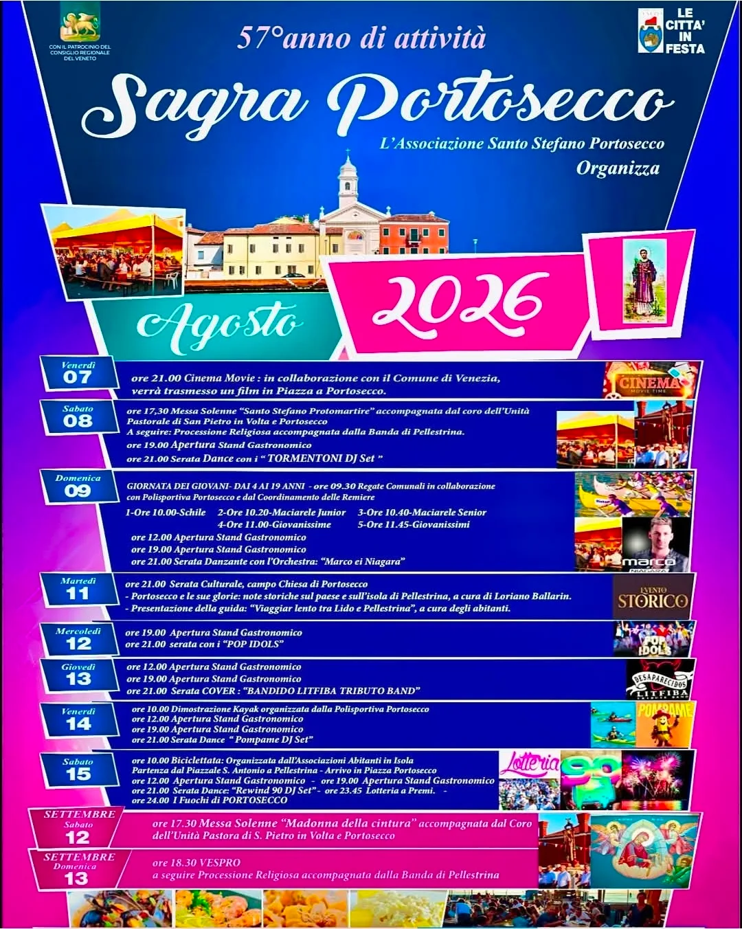 Locandina Giornata dei Giovani: Regate Comunali — Sagra 2026 a Venezia (Venezia)