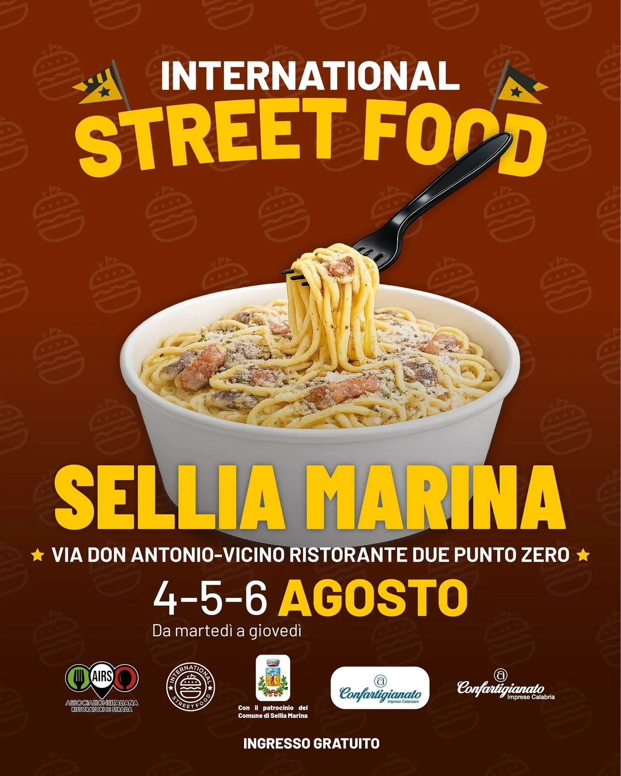 Locandina International Street Food Sellia Marina 2026 a Sellia Marina (Catanzaro)
