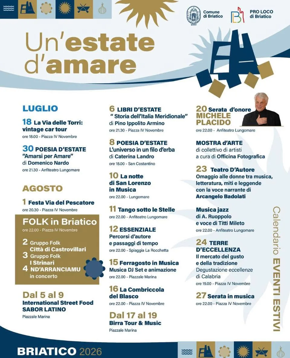 Locandina Festa Via del Pescatore 2026 a Briatico (Vibo valentia)