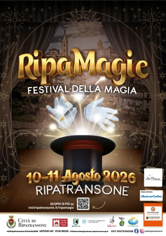 Locandina RipaMagic Festival della Magia 2026 a Ripatransone (Ascoli piceno)