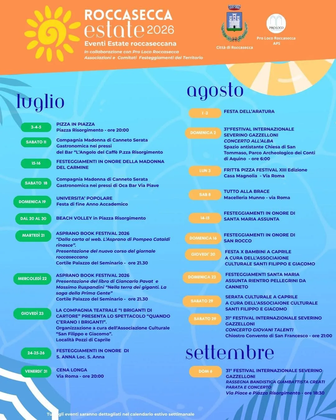 Locandina Festa dell'Aratura 2026 a Roccasecca (Frosinone)