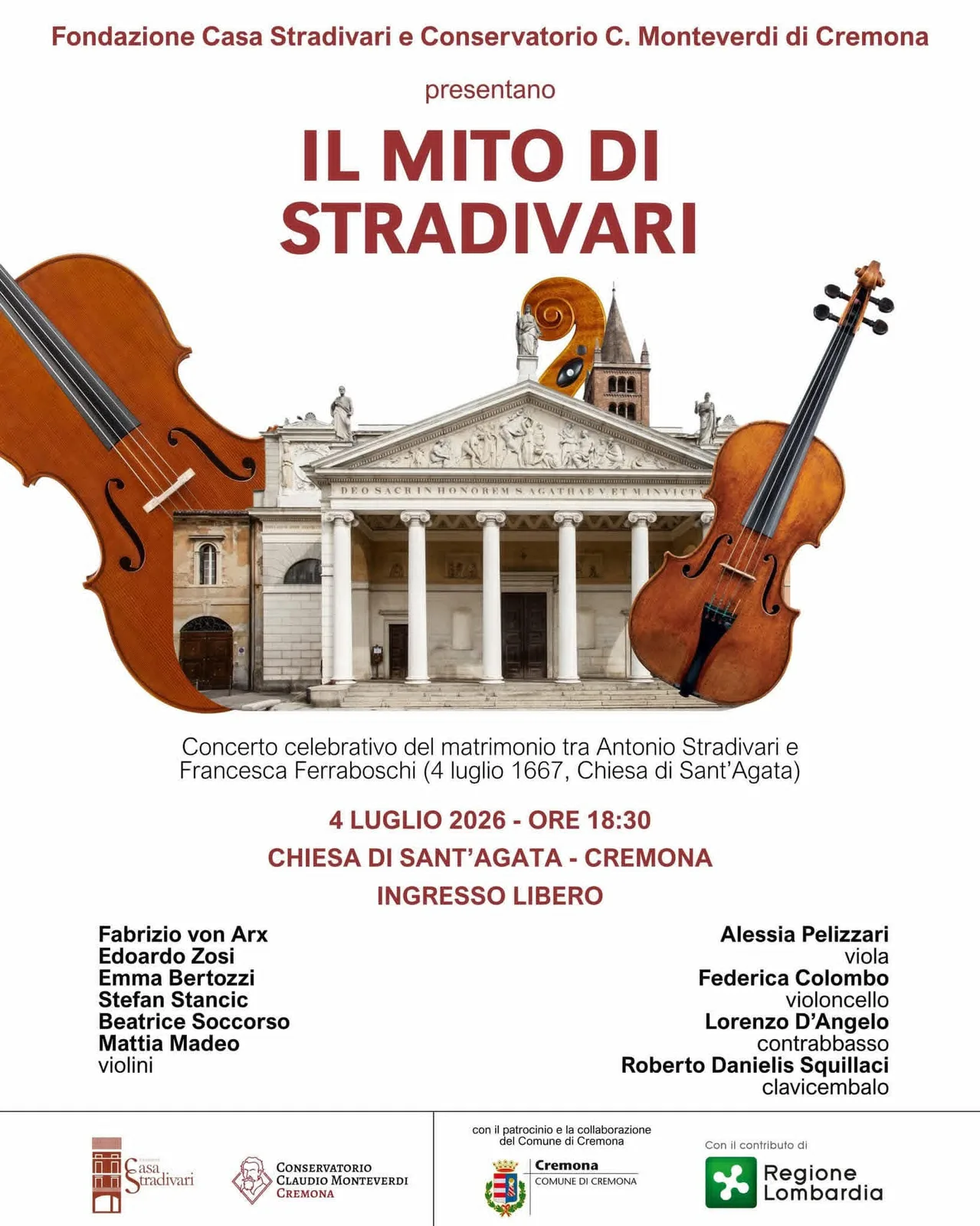 Locandina Il Mito di Stradivari 2026 a Cremona (Cremona)