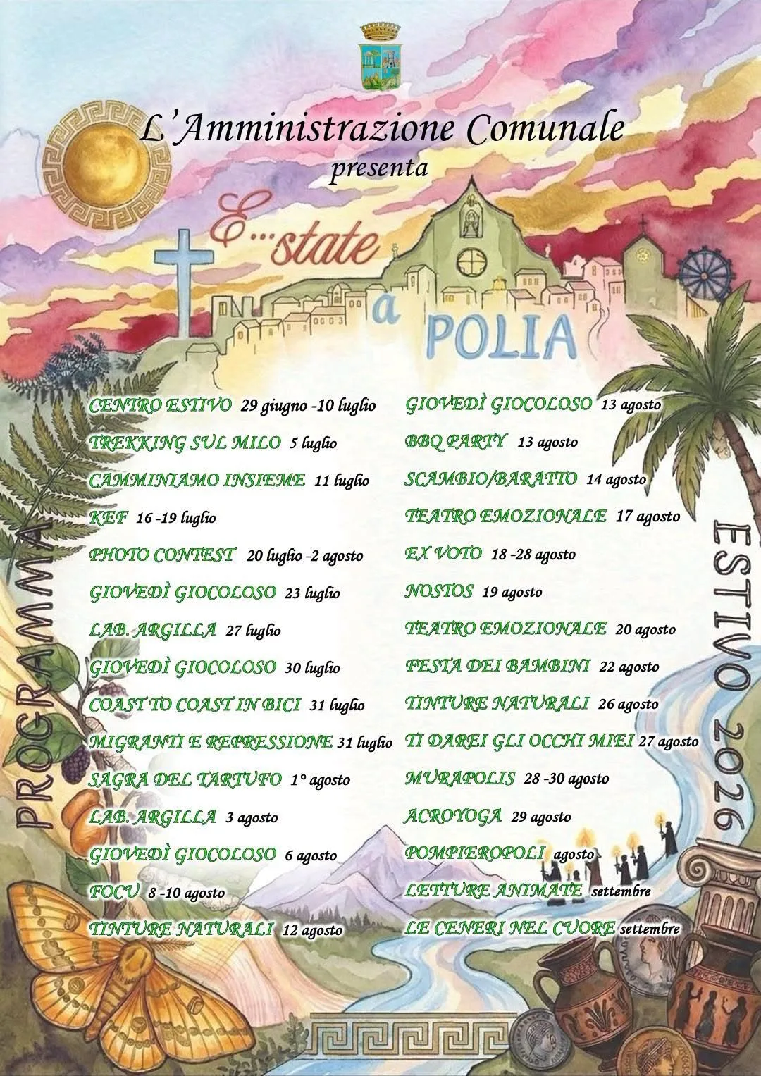 Locandina Coast to Coast in Bici 2026 a Polia (Vibo valentia)
