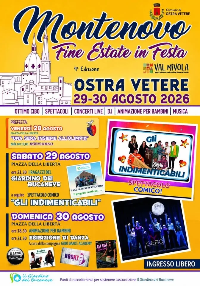 Locandina Montenovo 2026 a Ostra Vetere (Ancona)