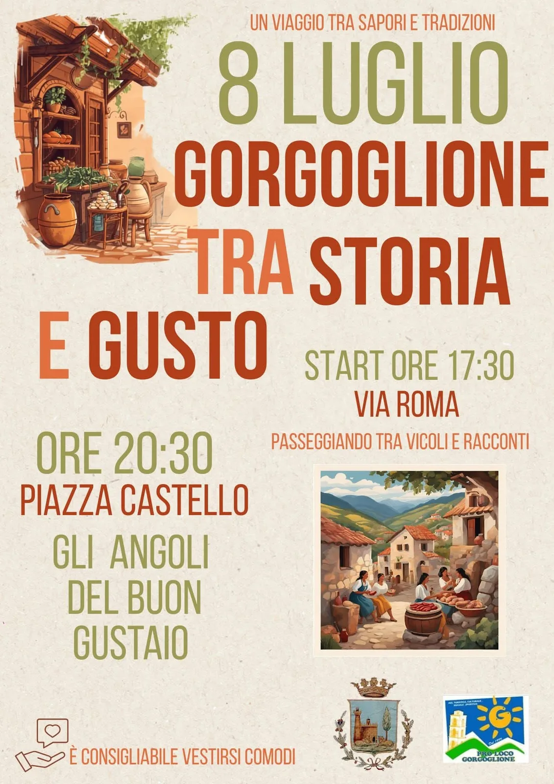 Locandina Un viaggio tra sapori e tradizioni 2026 a Gorgoglione (Matera)