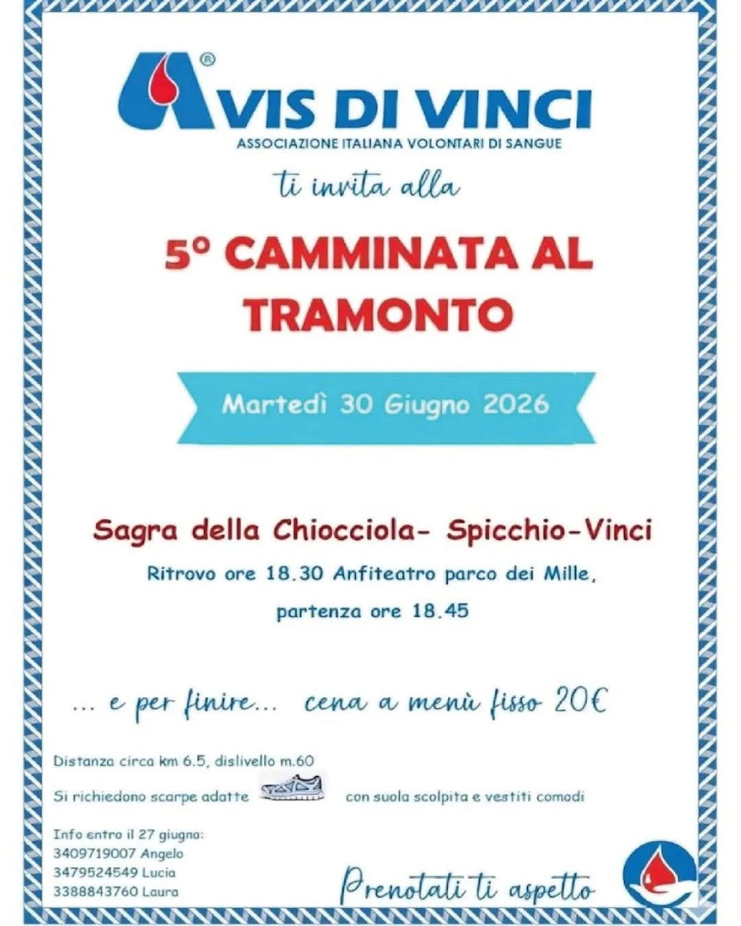 5° Camminata al Tramonto 2026