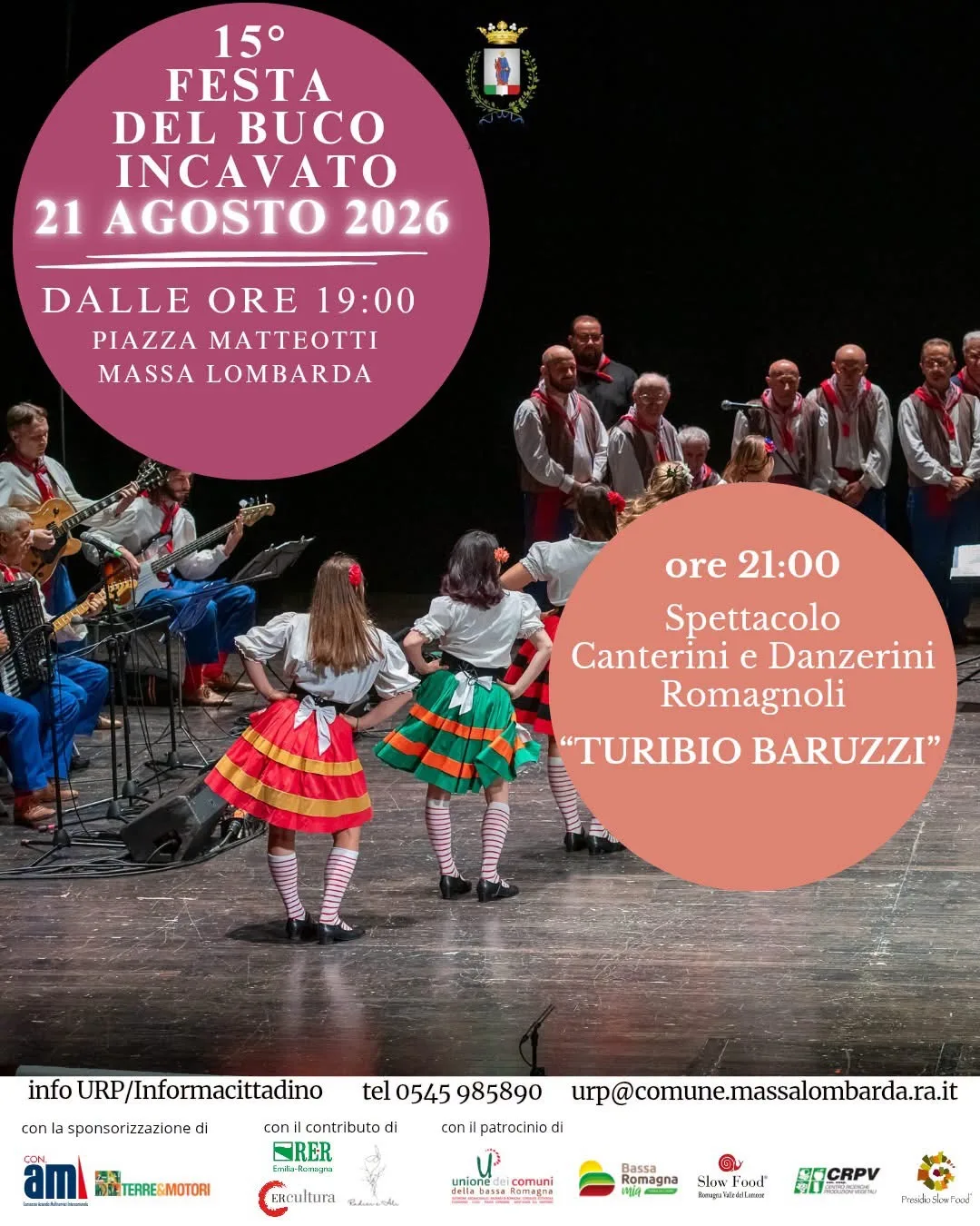 Locandina 15ª Festa del Buco Incavato 2026 a Massa Lombarda (Ravenna)