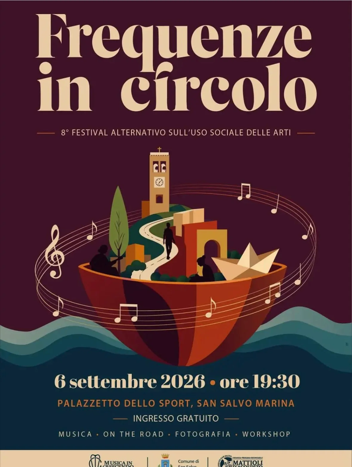 Locandina 8° Festival Alternativo sull'Uso Sociale delle Arti 2026 a San Salvo (Chieti)