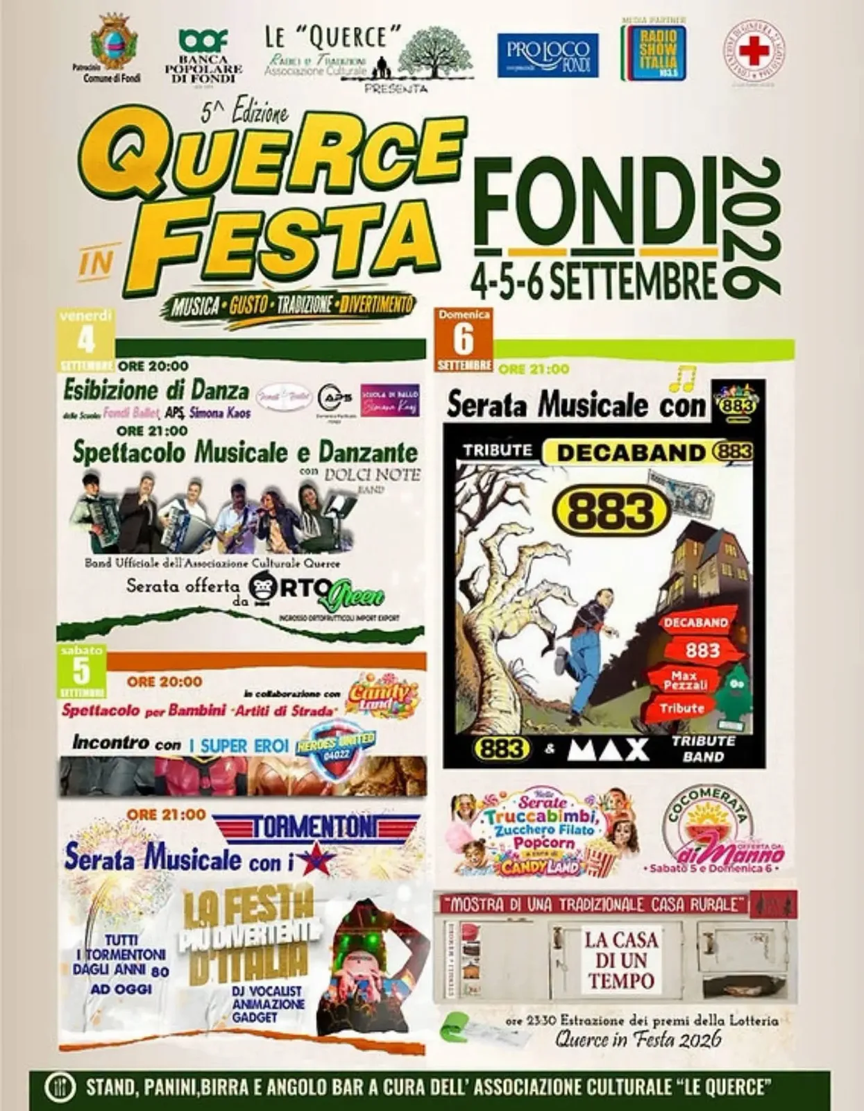 Locandina Querce in Festa 2026 a Fondi (Latina)