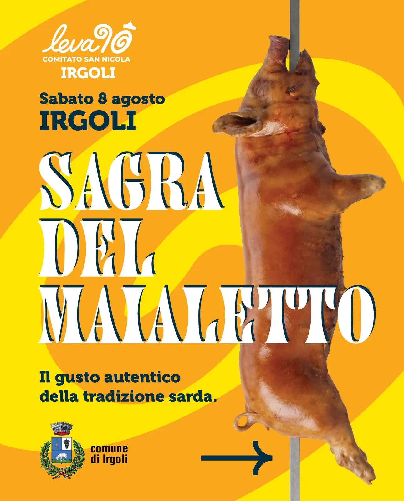 Locandina Sagra del Maialetto 2026 a Irgoli (Nuoro)