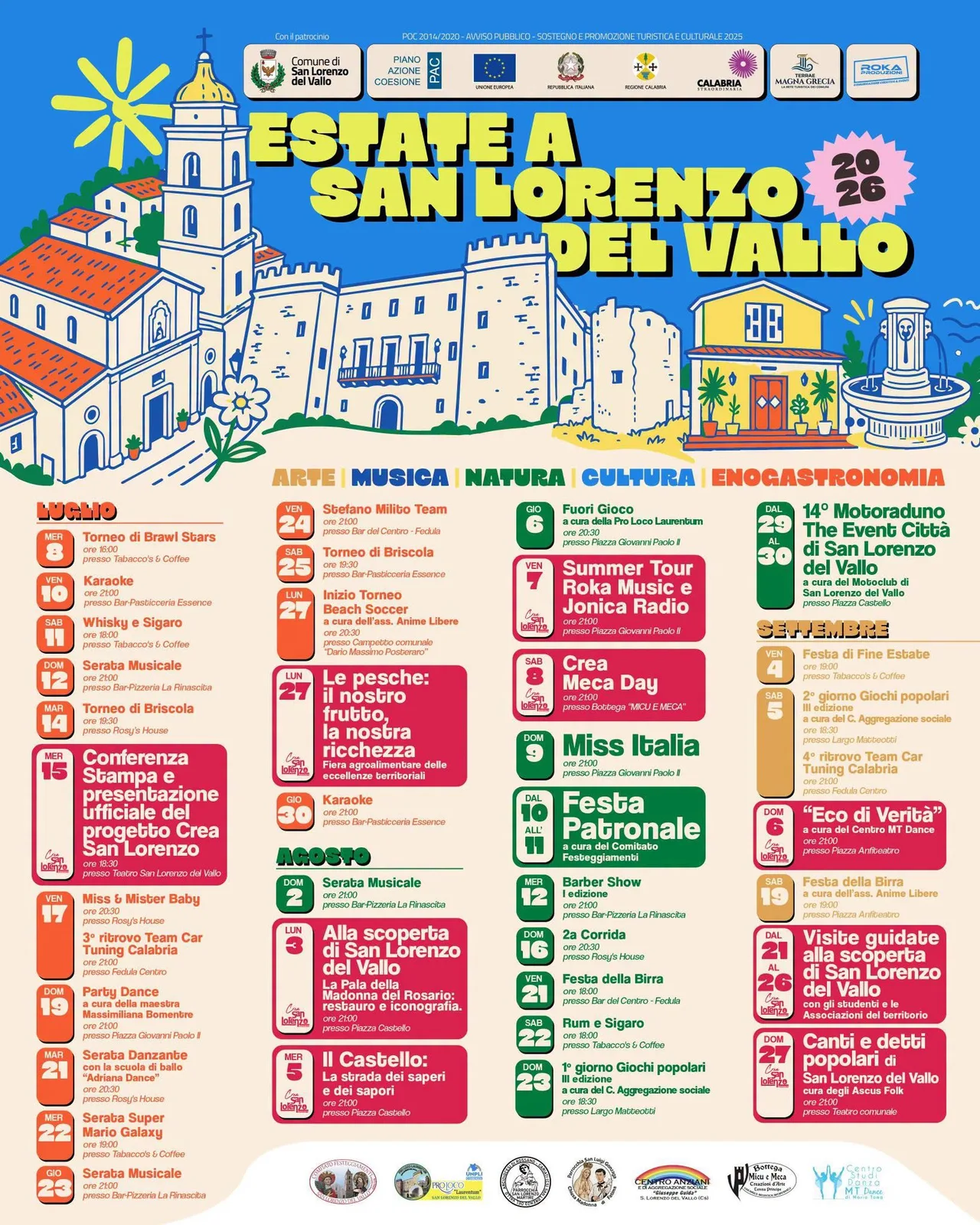 Locandina Alla scoperta di San Lorenzo del Vallo 2026 a San Lorenzo del Vallo (Cosenza)