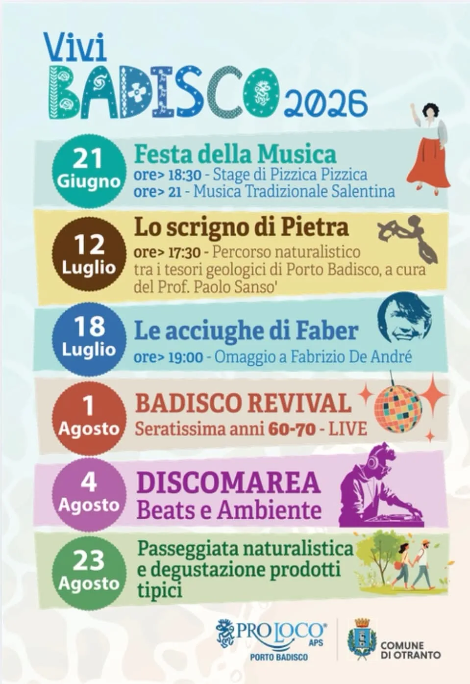 Locandina Passeggiata naturalistica e degustazione — Vivi Badisco 2026 a Otranto (Lecce)