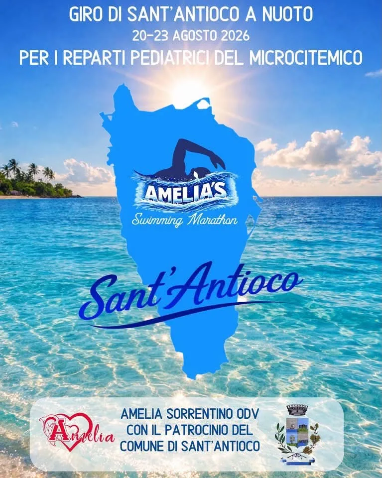 Locandina Giro di Sant'Antioco a Nuoto 2026 a Sant'Antioco (Sud Sardegna)