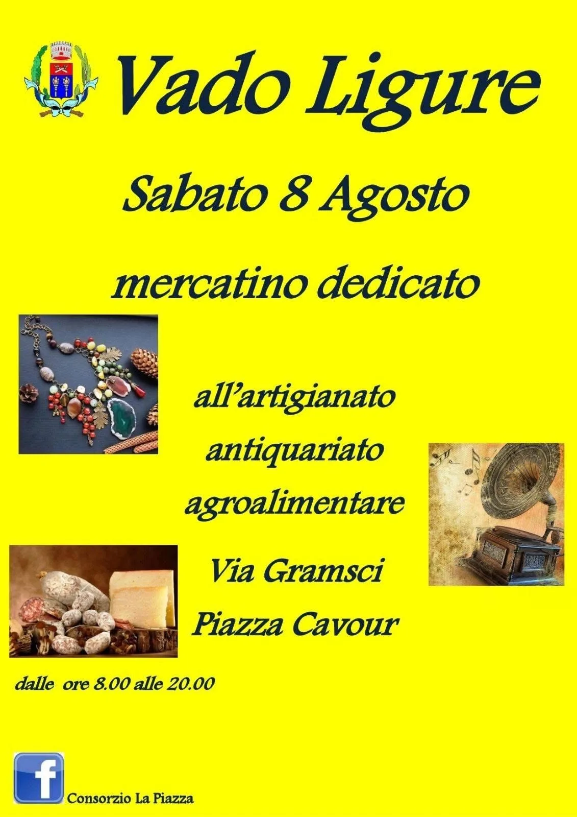 Locandina Mercatino dedicato all'artigianato Vado Ligure 2026 a Vado Ligure (Savona)