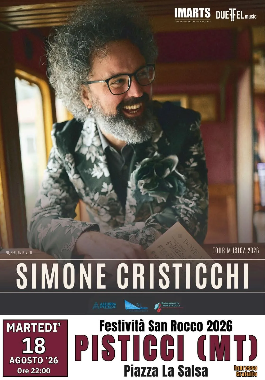 Simone Cristicchi - Festività San Rocco 2026