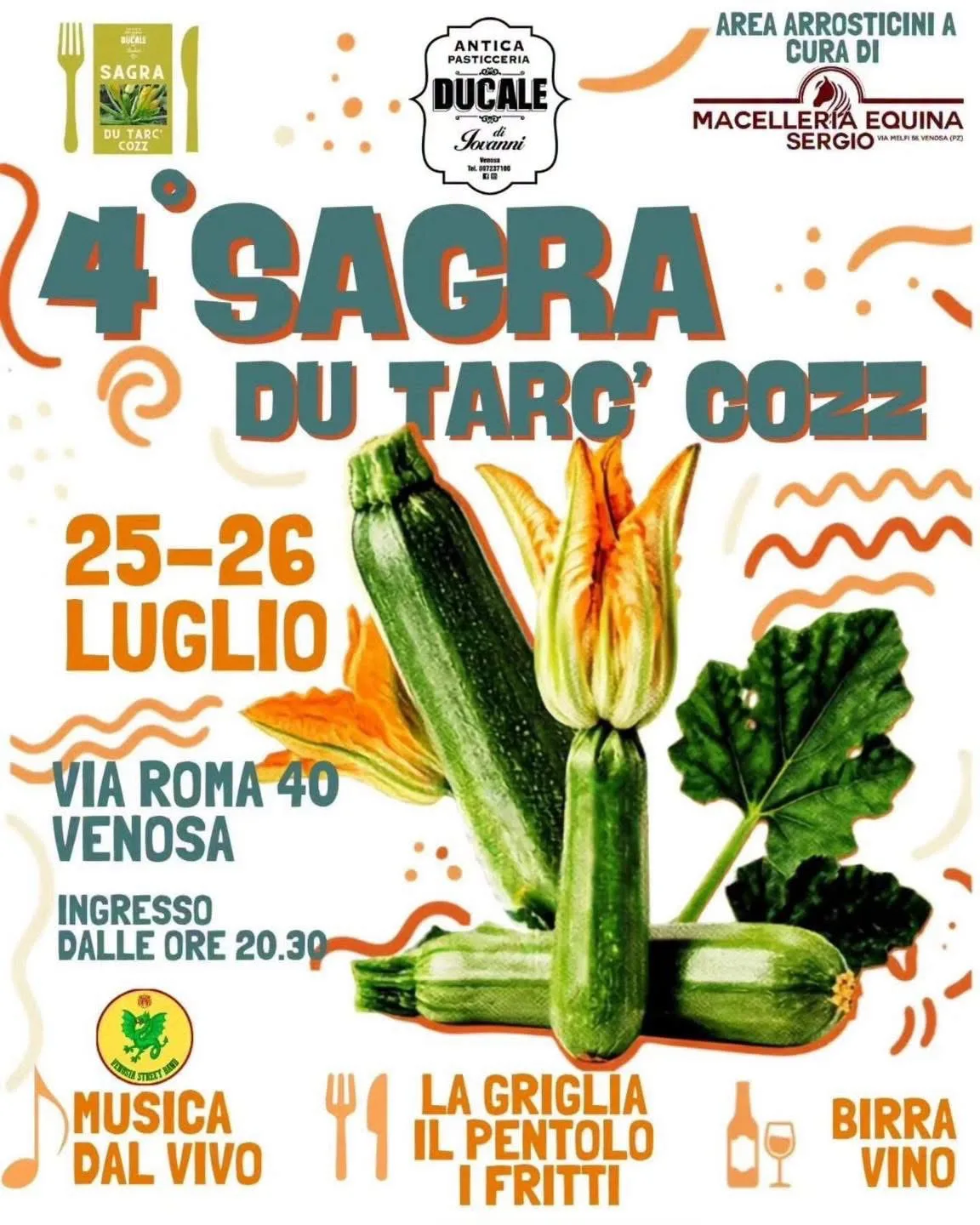 Locandina 4ª Sagra du Tarc' Cozz 2026 a Venosa (Potenza)