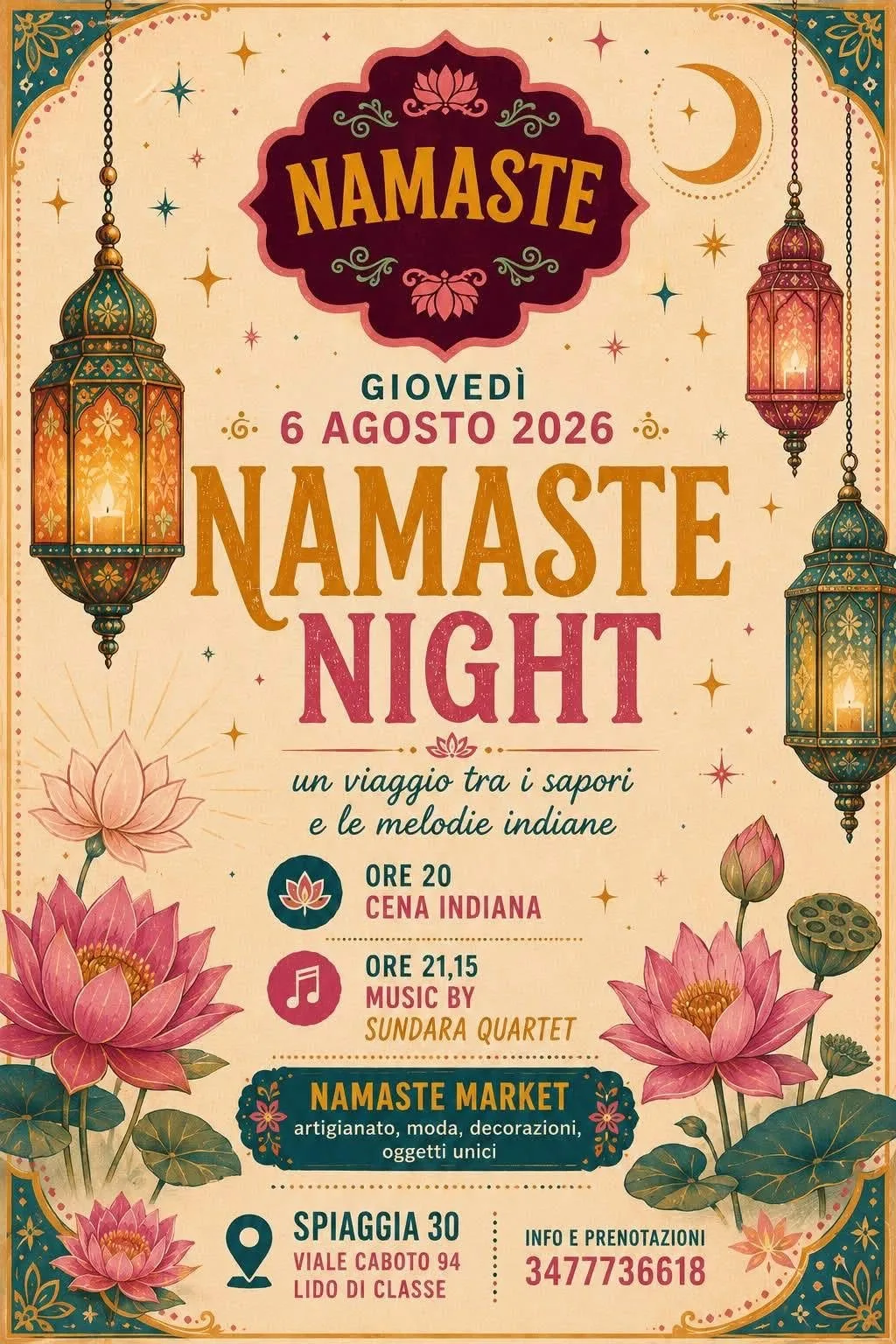 Locandina Namaste Night 2026 a Ravenna (Ravenna)