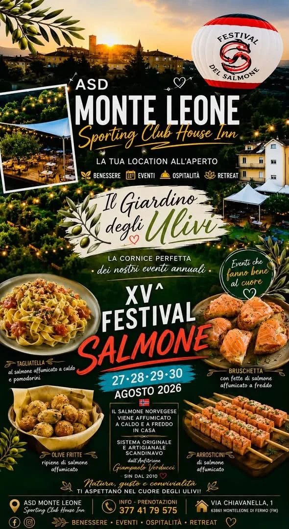 Locandina 15ª Festival Salmone 2026 a Monteleone di Fermo (Fermo)