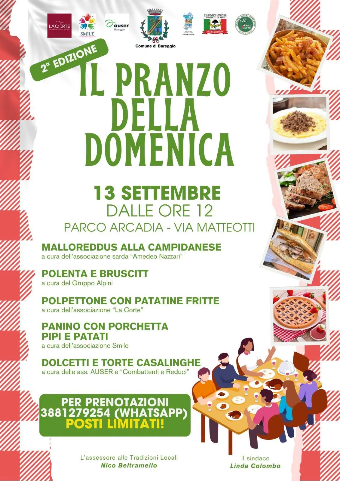 Locandina 2ª Edizione Il Pranzo della Domenica 2026 a Bareggio (Milano)
