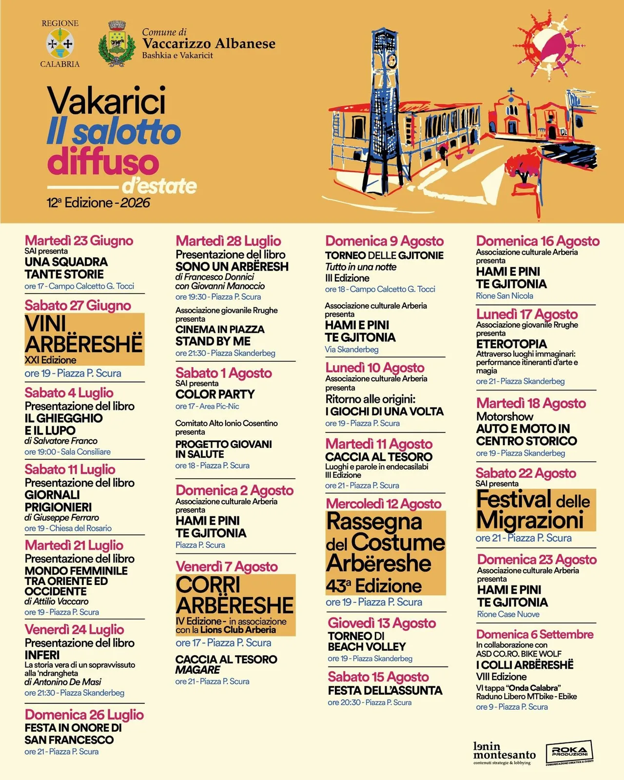 Locandina Giochi di una volta 2026 a Vaccarizzo Albanese (Cosenza)