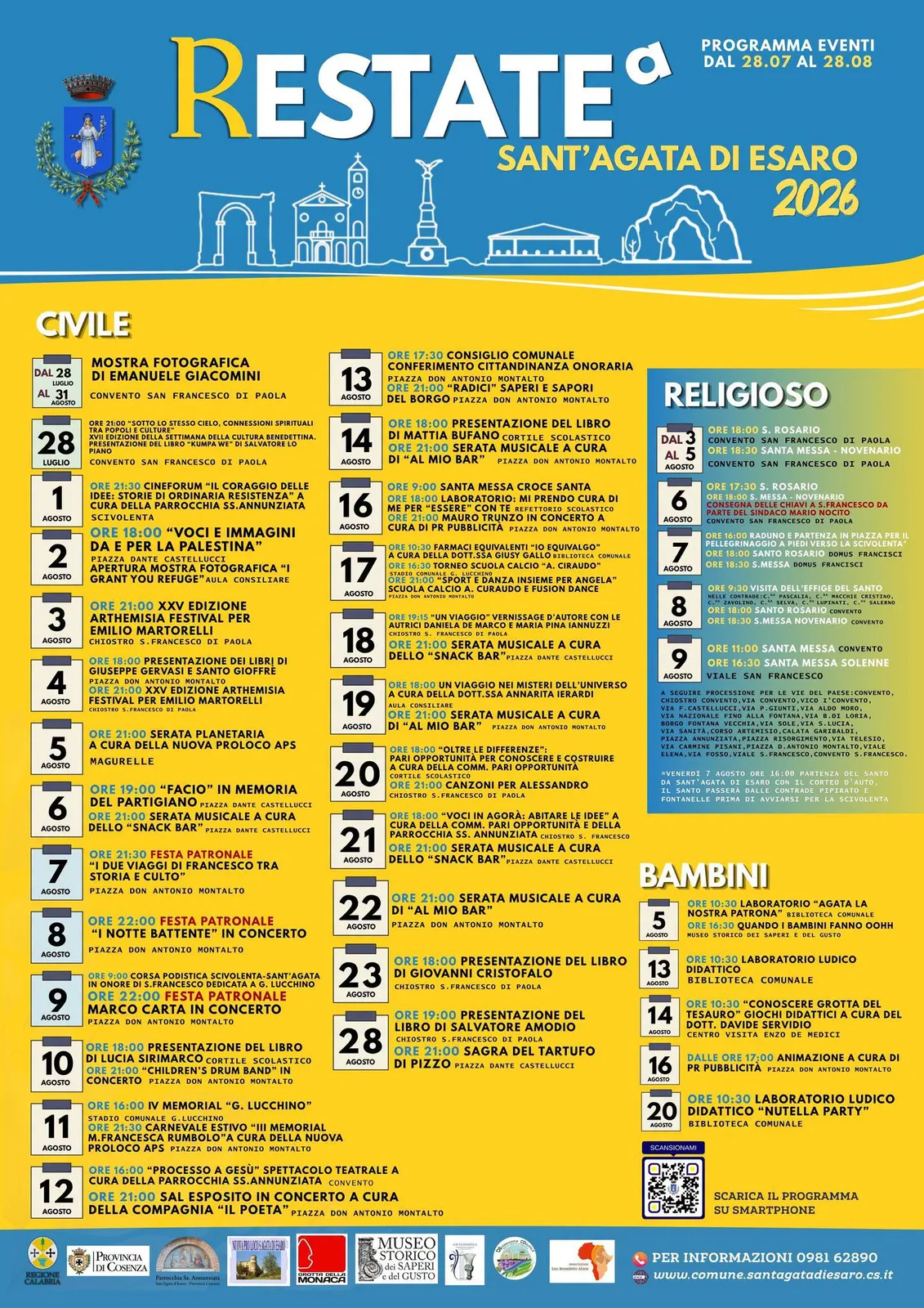 Locandina I Notte Battente in concerto 2026 a Sant'Agata di Esaro (Cosenza)