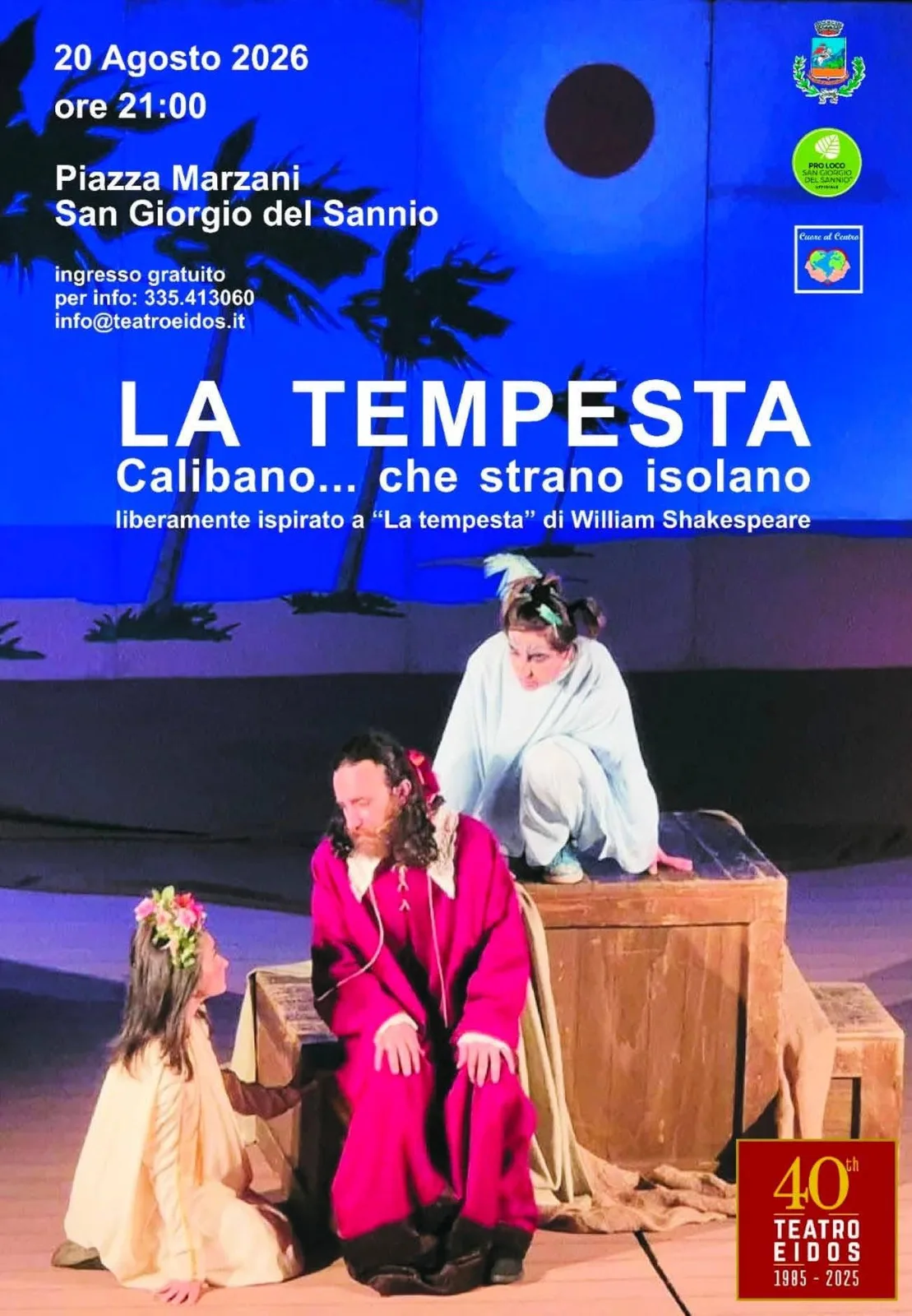 Locandina 40ª La Tempesta 2026 a San Giorgio del Sannio (Benevento)