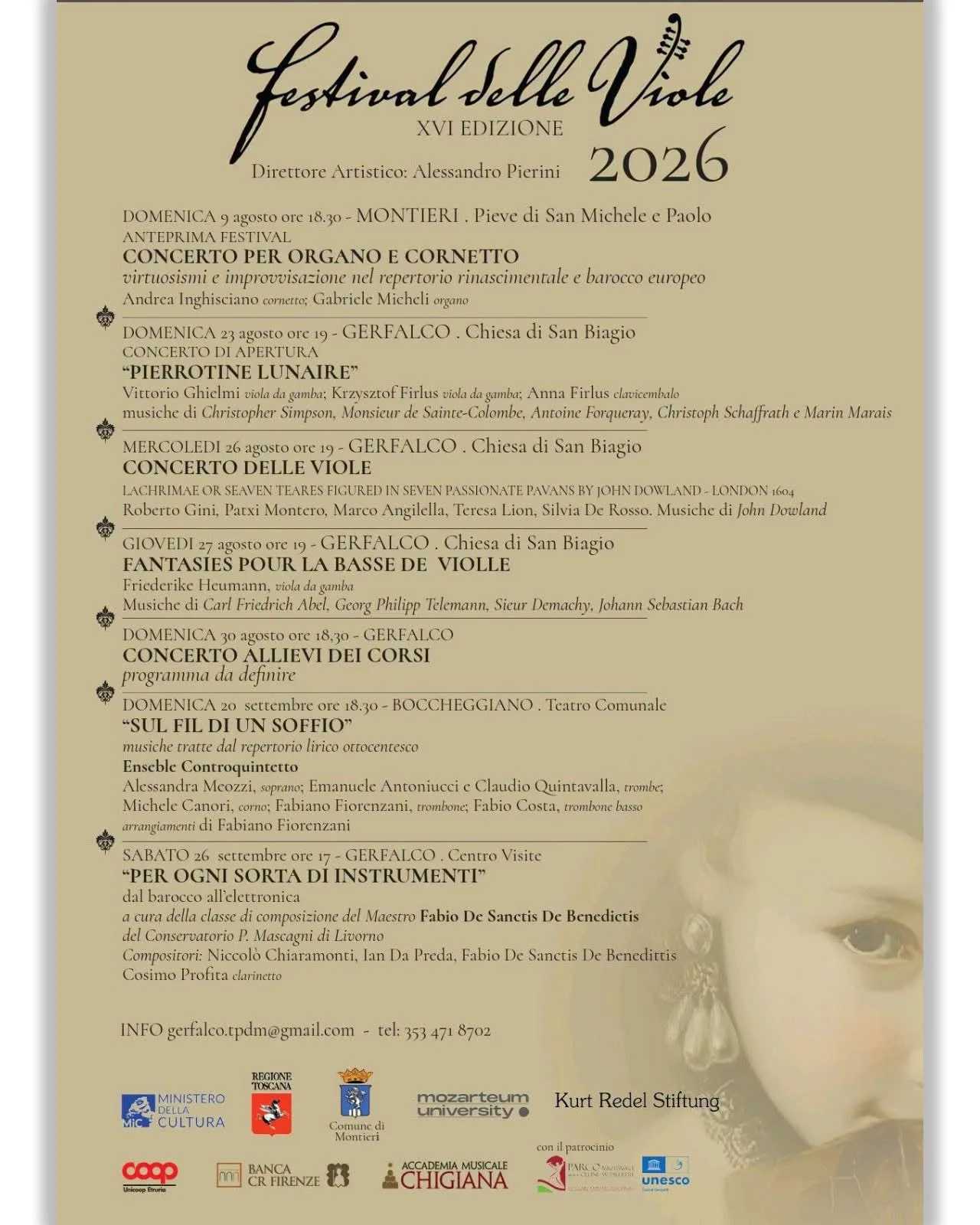 Locandina calendario eventi estate 2026 a Montieri (Grosseto)