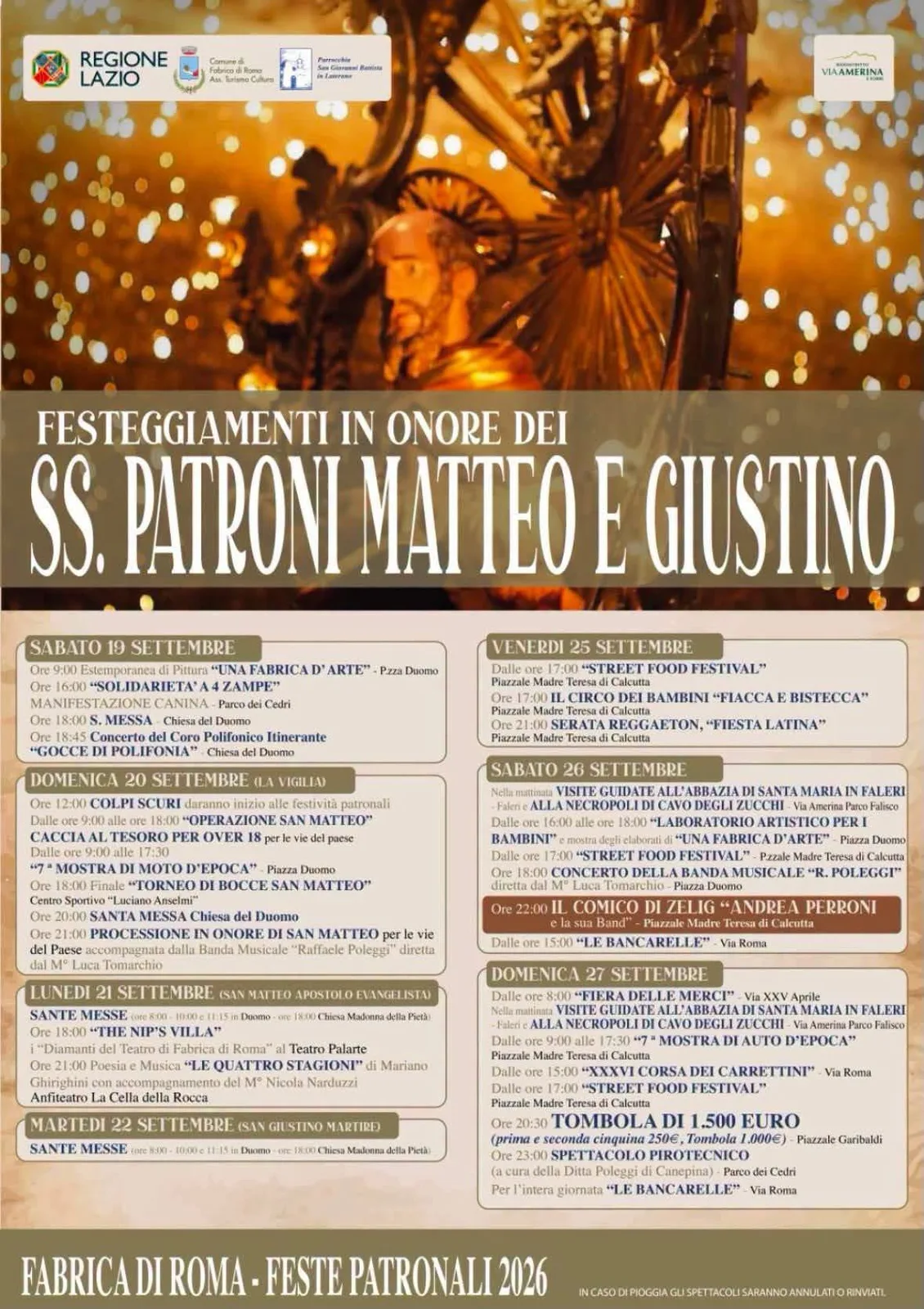 Locandina Estemporanea di Pittura “Una Fabrica d’Arte” 2026 a Fabrica di Roma (Viterbo)