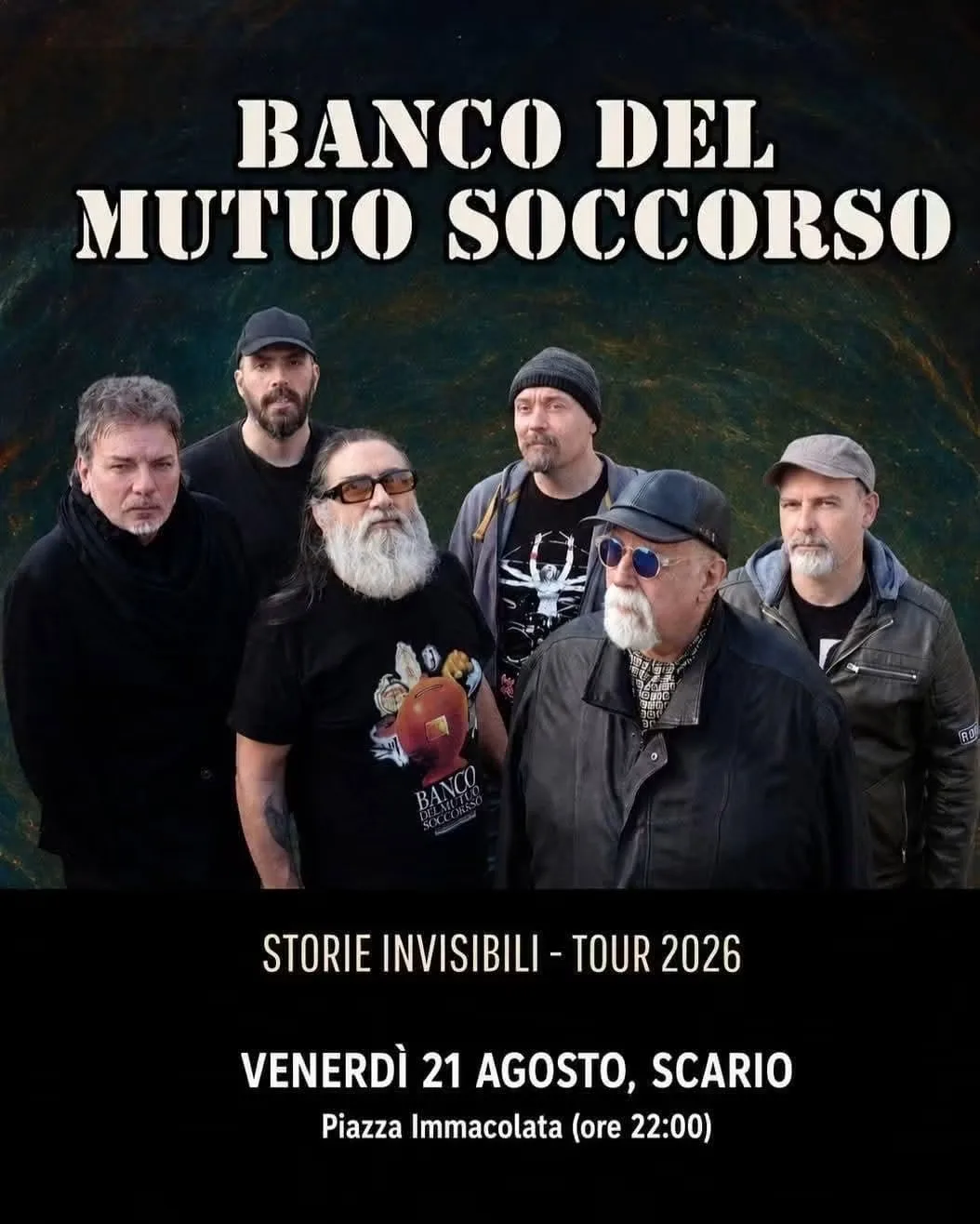 Locandina Banco del Mutuo Soccorso - Storie Invisibili Tour 2026 a San Giovanni a Piro (Salerno)