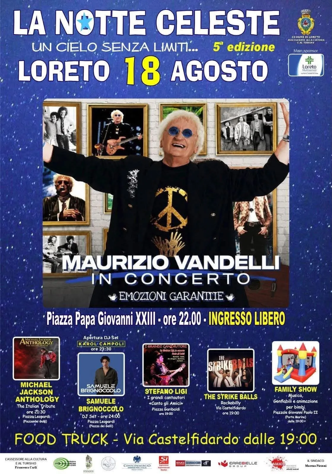 Locandina 5ª La Notte Celeste 2026 - Loreto a Loreto (Ancona)