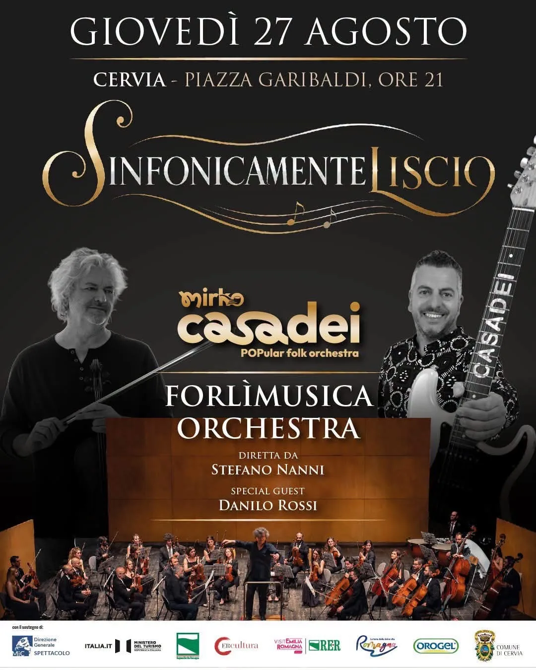 Locandina Sinfonicamente Liscio 2026 a Cervia (Ravenna)