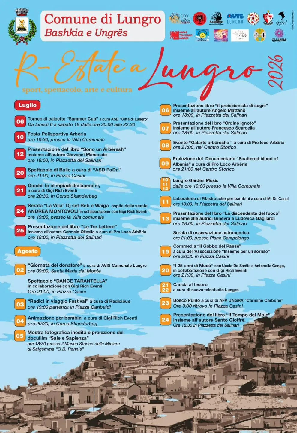 Locandina Lungro Garden Music 2026 a Lungro (Cosenza)