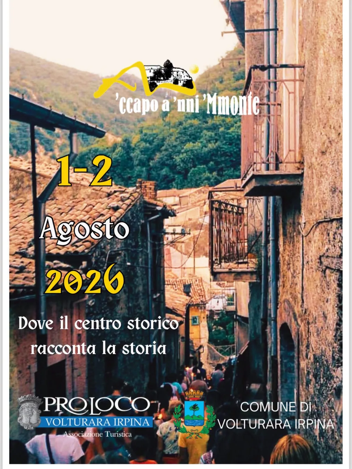 Locandina ’Ccapo a ’nni Mmonic 2026 a Volturara Irpina (Avellino)